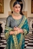 Teal silk festival wear saree 5108