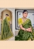 Green silk saree with blouse 5109
