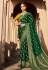 Green silk festival wear saree 112