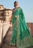 Sea green silk festival wear saree 116