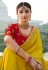 Mustard satin chiffon festival wear saree 1102