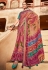 Brown silk festival wear saree 15090