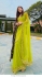 Bollywood Model Parrot green net party saree