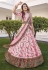 Pink silk circular lehenga choli 1912