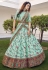 Sea green silk circular lehenga choli 1913