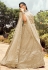 Beige organza embroidered work lehenga choli 7116