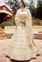 Off white crepe embroidered work lehenga choli 7124