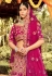 Magenta raw silk bridal lehenga choli 7139