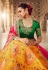 Yellow banarasi silk a line lehenga choli 1204