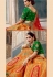 Orange banarasi silk a line lehenga choli 1205