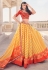 Yellow rayon circular lehenga choli 107