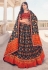 Navy blue rayon circular lehenga choli 101