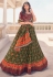 Green rayon circular lehenga choli 108