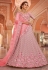 Pink georgette a line lehenga choli 8513