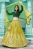 Green georgette circular lehenga choli 1905