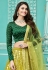 Green georgette circular lehenga choli 1905