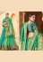 Sea green silk circular lehenga choli 5002