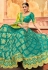 Sea green silk circular lehenga choli 5006