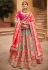 Grey silk circular lehenga choli 5007