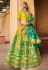 Light green silk circular lehenga choli 5008