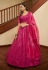 Magenta art silk circular lehenga choli 1921