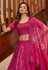 Magenta art silk circular lehenga choli 1921