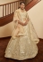 Beige art silk circular lehenga choli 1922