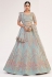 Sky blue net circular lehenga choli 1057