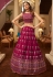 Magenta georgette circular lehenga choli 1932