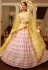 Pink georgette circular lehenga choli 1934