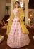 Pink georgette circular lehenga choli 1934