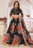 Black georgette circular lehenga choli 6006