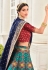 Sky blue banarasi a line lehenga choli 4278