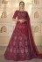 Maroon soft net circular lehenga choli 9452