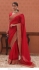 Bollywood Model Organza silk red wedding saree