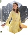 Yellow Indo western Gharara crop top bridesmaid dress