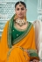 Mustard silk saree with blouse 3501