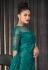 Sea green georgette festival wear saree 2306