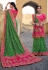 Green banarasi silk saree with blouse 6201