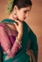 Green georgette festival wear saree 6207