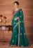 Green georgette festival wear saree 6207