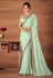 Pista green georgette festival wear saree 6209