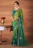 Light green silk chiffon festival wear saree 6211