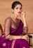 Purple silk festival wear saree 6203a