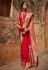 Red silk festival wear saree 1426