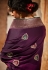 Purple silk saree with blouse 1429