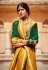 Green silk saree with blouse 1431