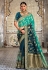 Aqua banarasi silk half n half saree 5202