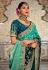 Aqua banarasi silk half n half saree 5202