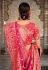 Pink banarasi silk saree with blouse 5205